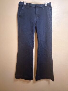 Men’s Fashion Dark Navy Wide-Leg Pants